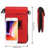 Albanian Flag Women'S Lightweight Compact Leather Crossbody Bag Cell Phone Bag Travel Bag Shoulder Bag Wallet view 3