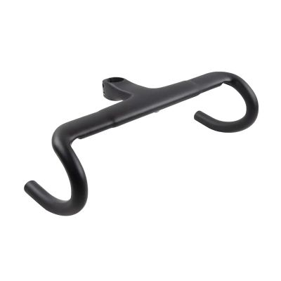 OUZINE Ultralight Carbon Fiber Road Gravel Bikes Drop Bar UD Full Carbon Fibre Handlebar and stem Integrated Carbon 31.8mm Conversion Adapter 28.6mm(400 with 100mm)