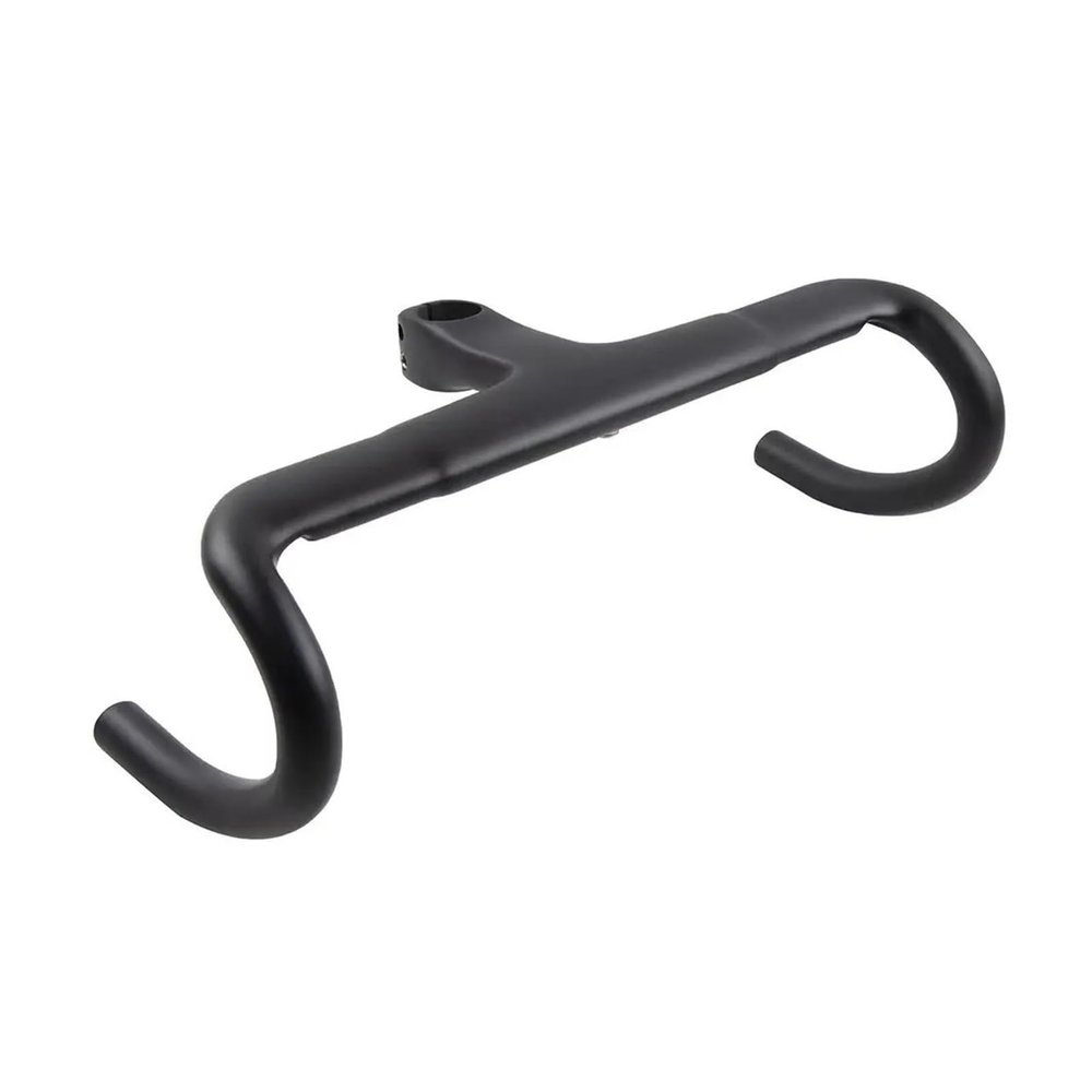 OUZINE Ultralight Carbon Fiber Road Gravel Bikes Drop Bar UD Full Carbon Fibre Handlebar and stem Integrated Carbon 31.8mm Conversion Adapter 28.6mm(400 with 100mm)