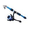 GLigeT Fishing Poles Portable 1.8m Telescopic Fishing Rod 5.5:1 Gear Ratio Fishing Reel Set with Fishing Line Fishing Gear Rod Caa De Pescar(Blue) view 1