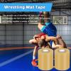 2 Rolls 3.93inch x 66FT Wrestling Mat Tape Clear Gym Floor Tape, PVC Seam Cover Tape for Heavy Duty Wrestling Grappling Exercise Mats view 2