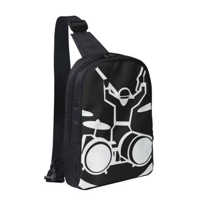 HJBNW Sling Backpack Crossbody Sling Bag for Men Women Cross Chest Bag Drummer Shoulder Bag Travel Hiking Daypack