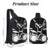 HJBNW Sling Backpack Crossbody Sling Bag for Men Women Cross Chest Bag Drummer Shoulder Bag Travel Hiking Daypack view 2