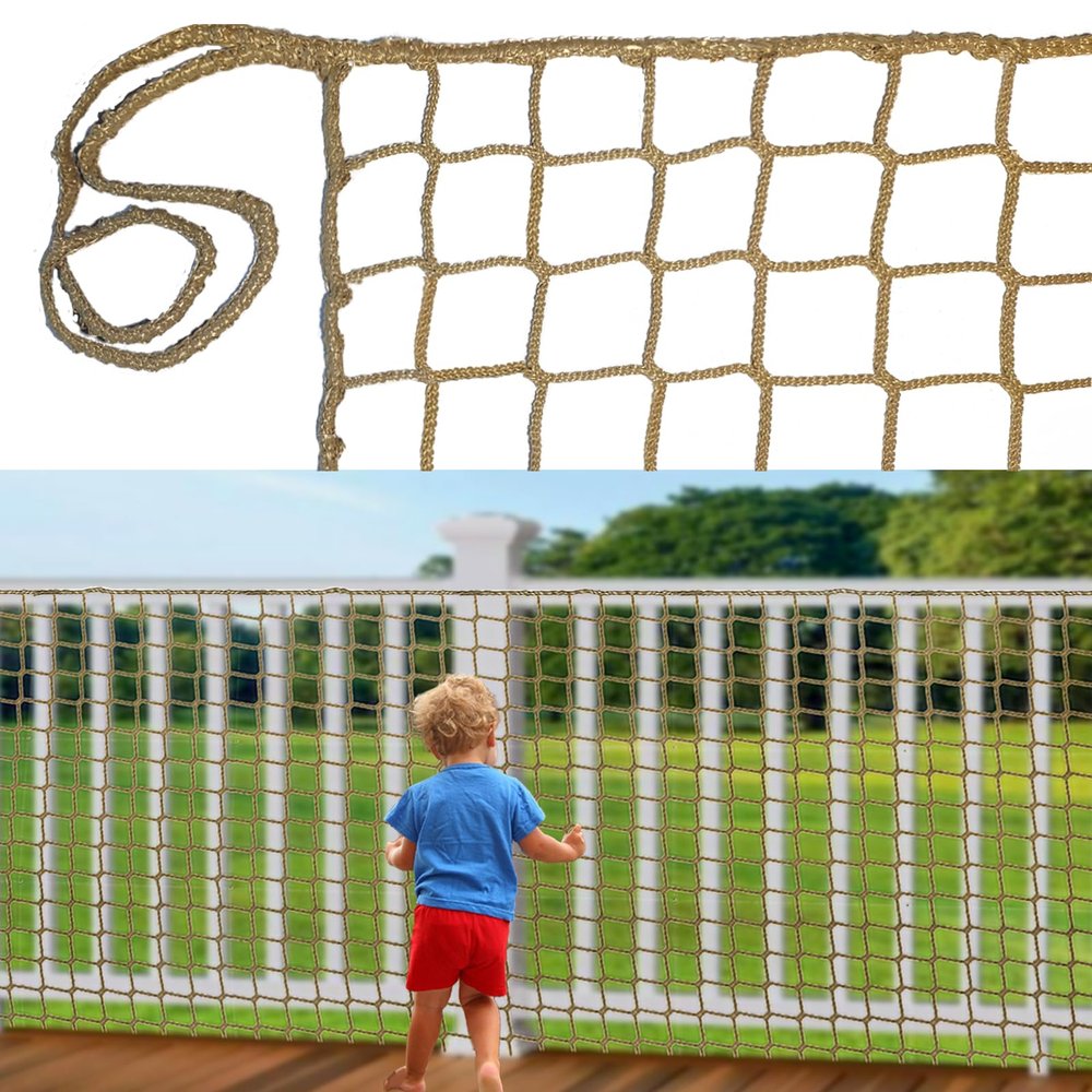 KAERYHET Safety Rope Net Kids Pet Stairs Balcony Railings Protection Rope Netting Playground Net Sports Netting Baseball Softball Backstop Nets