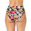 Salt + Cove Womens Juniors Penny Lane High Waist Swim Bottom Separates Black L view 2