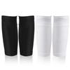 2 Pairs Soccer Shin Guard Covers, Shin Pads Socks Soft Breathable Soccer Sock Sleeves Shin Pads Holders Soccer Shin Guard Sleeves for Kids Teenagers Adults Beginners Youth (Black & White) view 1