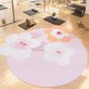 ABREEZE Irregular Large Flower Meditation Mat Non Slip Round Pilates Yoga Mat Natural Rubber with Sueded Surface Exercise Mat view 1