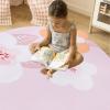 ABREEZE Irregular Large Flower Meditation Mat Non Slip Round Pilates Yoga Mat Natural Rubber with Sueded Surface Exercise Mat view 3
