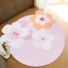 ABREEZE Irregular Large Flower Meditation Mat Non Slip Round Pilates Yoga Mat Natural Rubber with Sueded Surface Exercise Mat view 4