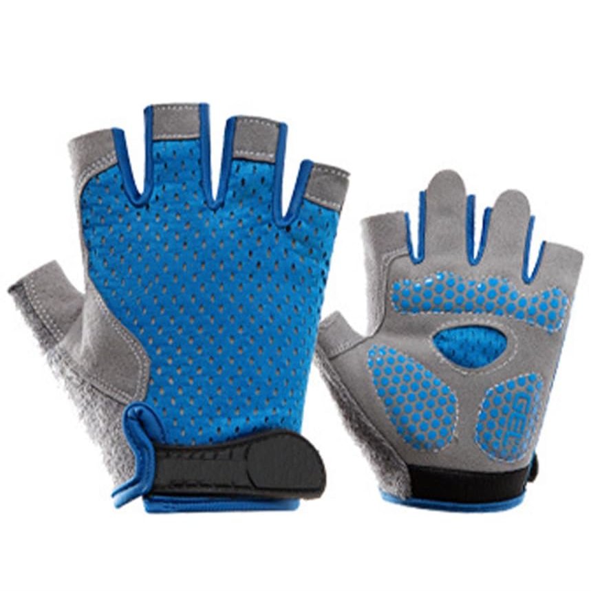 Holiberty Kids Half Finger Sport Gloves Non-Slip Children Cycling Sports Mittens Parkour Outdoor Shockproof Sports Training Gloves
