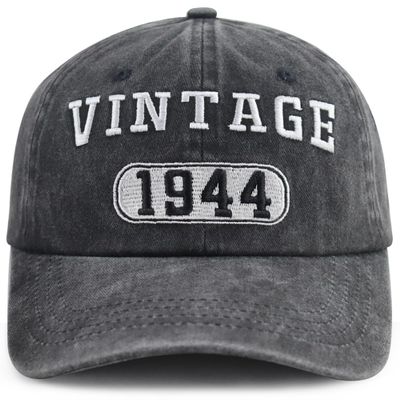 82th Birthday Gifts for Men Women, Vintage 1944 Party Decorations Hat, 82 Years Old Baseball Cap, Funny Retirement Gifts for Dad Mom Grandpa Grandma