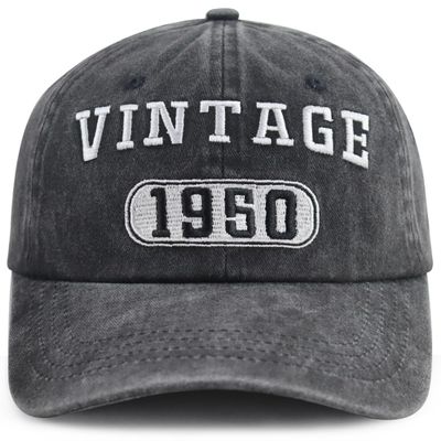 76th Birthday Gifts for Men Women, Vintage 1950 Party Decorations Hat, 76 Years Old Baseball Cap, Christmas Retirement for Dad Mom Grandpa Grandma