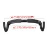 OUZINE Ultralight Carbon Fiber Road Gravel Bikes Drop Bar Carbon Gravel handlebar Road Bike handlebars Bicycle Handlebar 370/390/410m 30 degrees(Gravel 370-510MM) view 2