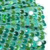 Girls Skirt Green Sequin Mermaid Sparkly Mini Tutu Belly Dance Party Size 4-5 view 4