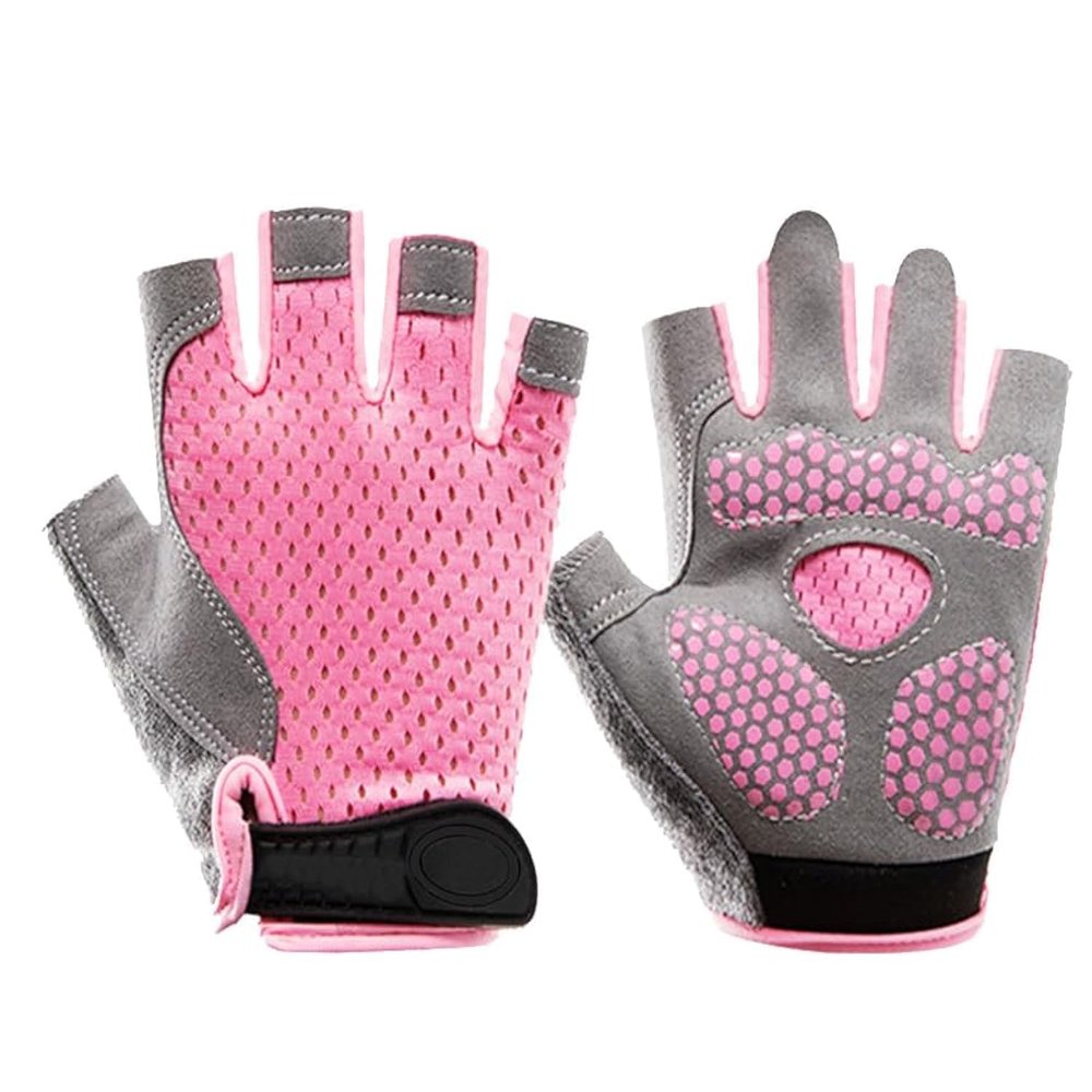 Holiberty Kids Half Finger Sport Gloves Non-Slip Children Cycling Sports Mittens Parkour Outdoor Shockproof Sports Training Gloves