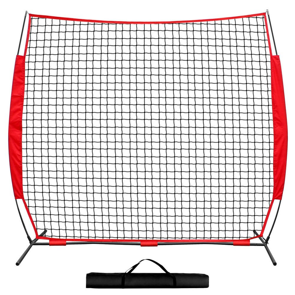 7x7 ft Barricade Backstop Net, Sports Barrier Net, Multi-Sport Backstop Net with Carry Bag - Baseball, Softball, Lacrosse, Soccer, Basketball, Tennis - Protective Screen for Practice