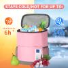Insulated Cooler Backpack 30 Cans - Leak Proof Beer Backpack Lightweight Cooler Bag for Travel, Camping, Beach, Lunch (Pink - 1pcs) view 4