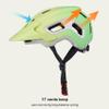 OUWOR Bike Helmet for Adult & Youth, Lightweight MTB Helmet with Adjustable Visor for Mountain/Road Cycling, 2 Sizes for Men Women Boys Girls (Yellow+Green) view 2
