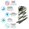 HIKULA 4 Board Surf Rack Wall Mount for Surfboard, Wakeboard, Snowboard Storage Adjustable Wall Hangers Boards Display view 2