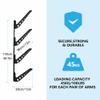HIKULA 4 Board Surf Rack Wall Mount for Surfboard, Wakeboard, Snowboard Storage Adjustable Wall Hangers Boards Display view 3