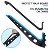 HIKULA 4 Board Surf Rack Wall Mount for Surfboard, Wakeboard, Snowboard Storage Adjustable Wall Hangers Boards Display view 4