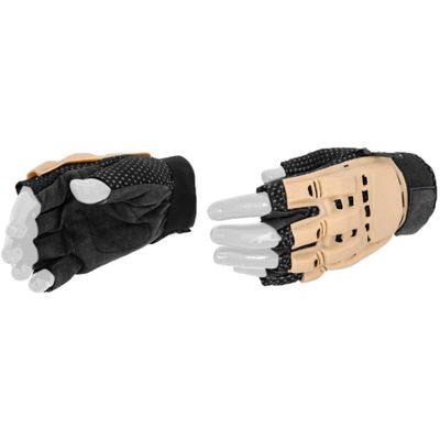 Lancer Tactical Kevlar Airsoft Tactical Hard Knuckle Gloves (Tan, Medium)