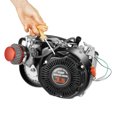 100cc Bicycle Engine Kit, 4-Stroke Single Cylinder Gas Petrol Motorized Bike Kit, Petrol Gas Motor Kit Engine,Bicycle Gasoline Engine Motor Scooter Kit,Gas Engine for Bicycle (Chain Drive)