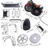 100cc Bicycle Engine Kit, 4-Stroke Single Cylinder Gas Petrol Motorized Bike Kit, Petrol Gas Motor Kit Engine,Bicycle Gasoline Engine Motor Scooter Kit,Gas Engine for Bicycle (Chain Drive) view 2