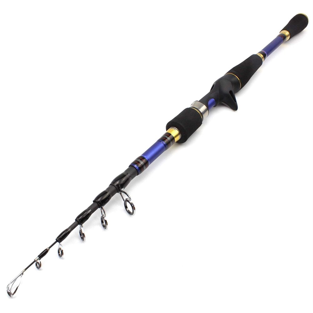 High Carbon 1.8M-2.7M Spinning Casting Fishing Rod Telescopic Trout Travel Pole Lure Weight 7-28G Lure Rod Telescopic Fishing Rod (Color : A, Size : 1.8 M) (B 2.7 m)