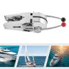 Yellulu Twin Lever Control, Universal Boat Dual Lever Throttle Control, Marine Top Mount Twin Lever Engine Control, Zinc Alloy Dual Handle Shift, Red and Black Knobs view 3
