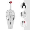 Yellulu Twin Lever Control, Universal Boat Dual Lever Throttle Control, Marine Top Mount Twin Lever Engine Control, Zinc Alloy Dual Handle Shift, Red and Black Knobs view 4