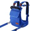 Odoland Ski and Snowboard Training Harness for Kids, Skiing Strap with Backpack, Adjustable Seat Strap and Easy Lift Handle, Speed Control Teaching, Perfect for Kid Beginners Boy and Girl, Blue view 1