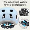 OUWOR Bike Helmet for Adult, Lightweight MTB Helmet with Adjustable Visor for Mountain/Road Cycling, 2 Sizes for Men Women (Blue) view 3