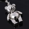 Saccgt Metal Movable Bear Keychain Nice Car for Key Ring Fashion 3D Animal Keyring Lucky Charm Hanging Pendant Gift for Men & W Alloy view 2