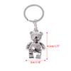 Saccgt Metal Movable Bear Keychain Nice Car for Key Ring Fashion 3D Animal Keyring Lucky Charm Hanging Pendant Gift for Men & W Alloy view 4