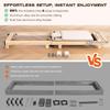 Pilates Reformer Machine, Quick-Assembly Foldable Studio Grade Pilates Equipment for Gym and Home, Oak Wood Pilates Reformer with Reformer Accessories view 3