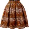 SHENBOLEN Women African Traditional Costume Ankara Print Skirt Dashiki Long Skirts(XX-Large,O) view 1