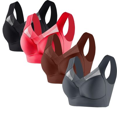 Hatmeo Posture Correcting Bras Hatmeo Posture Correcting Bra for Seniors Plus Size Bras No Underwire Bras 4 Pcs