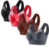 Hatmeo Posture Correcting Bras Hatmeo Posture Correcting Bra for Seniors Plus Size Bras No Underwire Bras 4 Pcs view 1