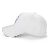 ERUYQIGU Thyroid Cancer Awareness Snapback Cap Adult Washed Dad Hat Breathable Baseball Cap Adjustable Retro Polo Hats White view 4