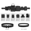 PIKEON Tactical Belt Battle Law Enforcement Molle Airsoft Duty Belt Quick-Release with Pouches 8 in 1 (Black) view 2