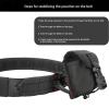 PIKEON Tactical Belt Battle Law Enforcement Molle Airsoft Duty Belt Quick-Release with Pouches 8 in 1 (Black) view 4