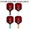 KUAVETO Carbon Fiber Pickleball Paddles Set, All The DIY Fun You can Have with Zebra-BM443 Pattern Custom Made Honeycomb Polymer Core- Includes 2 Paddles, 4 Balls, and a Carry Bag view 2