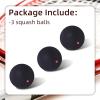 Flylin Single Dot Squash Ball, Squash Balls High Bounce for Competition Training, 37mm Beginner Sports Squash Ball Pack of 3 (Single Red Dot) view 4