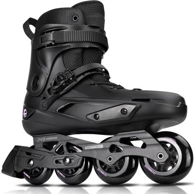 Professional Inline Skates for Women Men, COSMOID Roller Skate Blades Adult Male Female, Size 5-13Professional Fitness Roller Skates Blades for Unisex (Black, USM8-9/USL9-9.5)