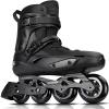 Professional Inline Skates for Women Men, COSMOID Roller Skate Blades Adult Male Female, Size 5-13Professional Fitness Roller Skates Blades for Unisex (Black, USM8-9/USL9-9.5) view 1