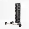 DHT Adjustable Dumbbells, Wall-Mounted Dumbbell Barbell Set with Rack, Free Weights Dumbbells, All-Purpose Fitness, Anti-Rolling, Weights Set for Home, Gym, Office, 2.2-50 lbs, 2 in 1 Black view 1