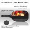 KUAVETO Carbon Fiber Pickleball Paddles Set, All The DIY Fun You can Have with Macaroon-BP175 Pattern Custom Made Honeycomb Polymer Core- Includes 2 Paddles, 4 Balls, and a Carry Bag view 4