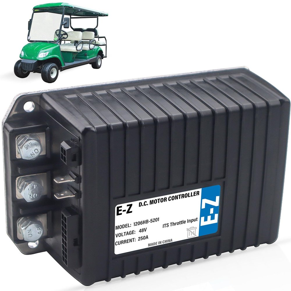 SUNKWAIS 1206HB-5201 48V 250A for EZGO 2010-2019 for Curtis Controller,Replace 1206HB 5201 DC Motor Speed Controller ITS Throttle Fits Express S4/L4, Fits MPT 800/1000, Fits Cushman Hauler 800/1000