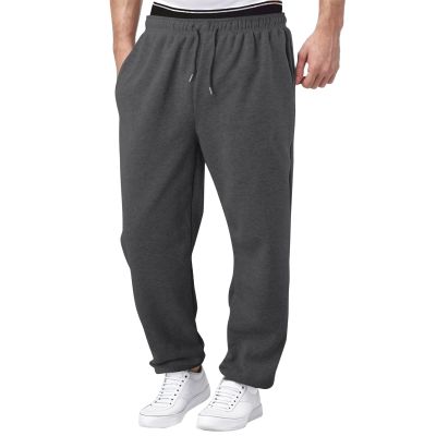 Joggers for Men Casual Fleece Jogger Sweatpants Baggy Jogger Pants with Pockets Drawstring Elastic Waist Athletic Sweat Pants